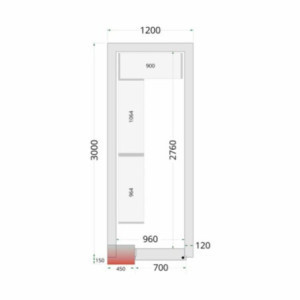 Plošča Hladilne Komore TEFCOLD 1200x3000x2200 mm: Učinkovita Izolacija & Enostavna Montaža