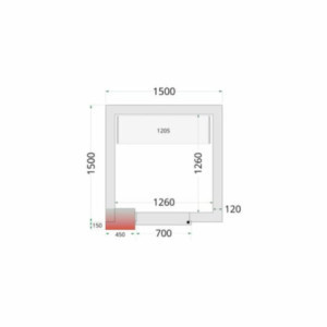 Plošča Hladilne Komore TEFCOLD 1500x1500x2200 mm: Optimalna Izolacija & Enostavna Sestava