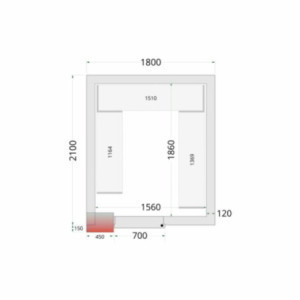 Plošča za hladilno komoro 1800x2100x2200mm TEFCOLD: Optimalna izolacija, enostavna montaža