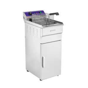 Električni cvrtnik na omarici - 16 L - Dynasteel