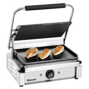 Grill kontakt Panini 1G Bartscher - Gladke plošče za okusne prigrizke