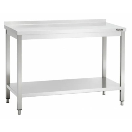 Profesionalna delovna miza Bartscher Inox 1400x600 | Polica | Nastavljive noge