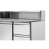 Hladilna omara za pizzo z inox streho 8 x GN1/6 - 2 vrata in 2 predala - Dynasteel