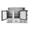Hladilna omara za pizzo z inox streho 8 x GN1/6 - 2 vrata in 2 predala - Dynasteel