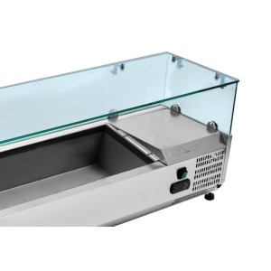 Saladette Hladilna za Polaganje z Vitrino - 9 x GN 1/4 Dynasteel | Kakovost in Praktičnost