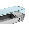 Saladette Hladilna za Polaganje z Vitrino - 9 x GN 1/4 Dynasteel | Kakovost in Praktičnost