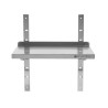 Stenska polica iz nerjavečega jekla - L 800 x P 300 mm - Dynasteel