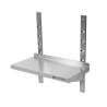 Stenska polica iz nerjavečega jekla - L 800 x P 400 mm - Dynasteel