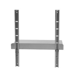 Stenska polica iz nerjavečega jekla - L 800 x P 400 mm - Dynasteel
