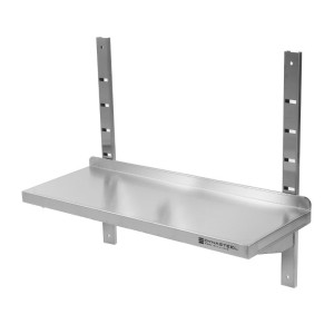 Stenska polica iz nerjavečega jekla - L 1000 x P 400 mm - Dynasteel