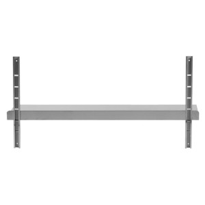 Stenska polica iz nerjavečega jekla - L 1500 x P 400 mm - Dynasteel