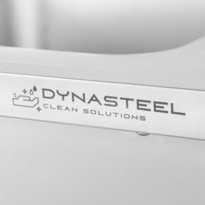 Potop s pomivalnim strojem, hrbtno ploščo in polico - 1200 x 700 - Odkapnik na levi - Dynasteel