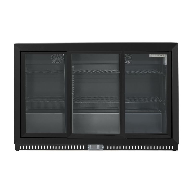 Zadnji bar hladilnik Skinplate - 3 drsna steklena vrata - 328 L - Dynasteel Zadnji bar hladilnik Skinplate - 3 drsna steklena vrata - 328 L - Dynasteel