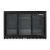 Zadnji bar hladilnik Skinplate - 3 drsna steklena vrata - 328 L - Dynasteel