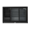 Zadnji bar hladilnik Skinplate - 3 drsna steklena vrata - 328 L - Dynasteel