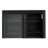 Zadnji bar hladilnik Skinplate - 3 drsna steklena vrata - 328 L - Dynasteel