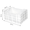 Škatla 600 x 400 Polna 60 L Bela - Gilac