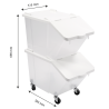 Posoda za sestavine 30 L s pokrovom - Komplet 2 - Gilac