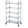 Voziček za strežbo inox 5 polic - Hendi