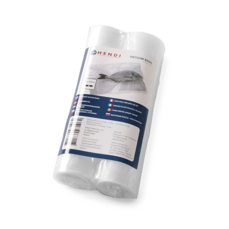 Embossed Vacuum Sealer Bags Roll 200 mm - Pack of 2 Embossed Vacuum Sealer Bags Roll 200 mm - Pack of 2