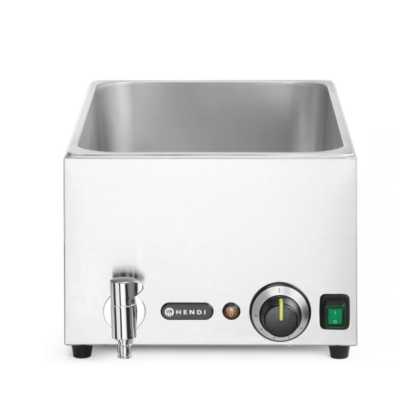 Bain-marie kuhinjska linija z odtokom.