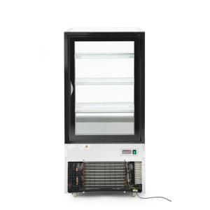 Hladilna vitrina z 3 nagibnimi policami - 300 L
