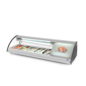 Vitrina za sushije - 5 x GN 1/3 - 63 L
