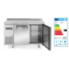 Zamrzovalna omara s pultom z dvema vrati Kitchen Line 220L - Znamka HENDI - Fourniresto