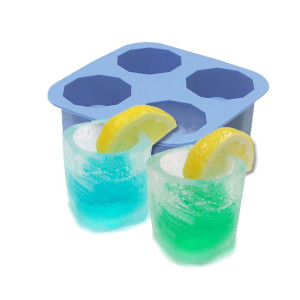 Model za ledene kocke - steklenička za shot.