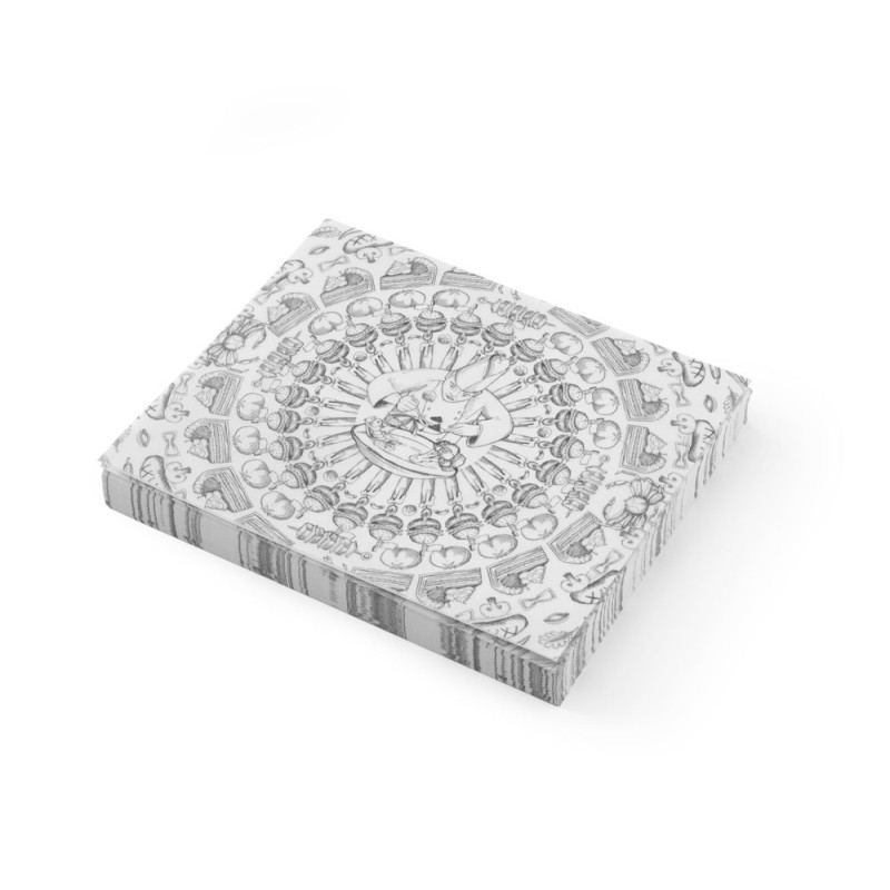 Papir s sulfatnim premazom s motivom hitre prehrane - 200 x 250 mm - 500 enot