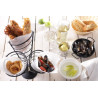 Support pour 3 Cornets de Frites - Noir