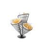 Support pour 3 Cornets de Frites - Noir