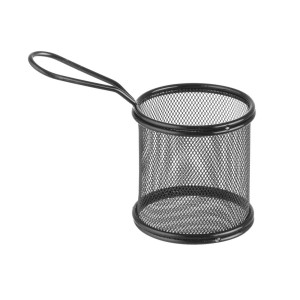 Košarica za mini črne pomfrije - 90 x 90 mm
