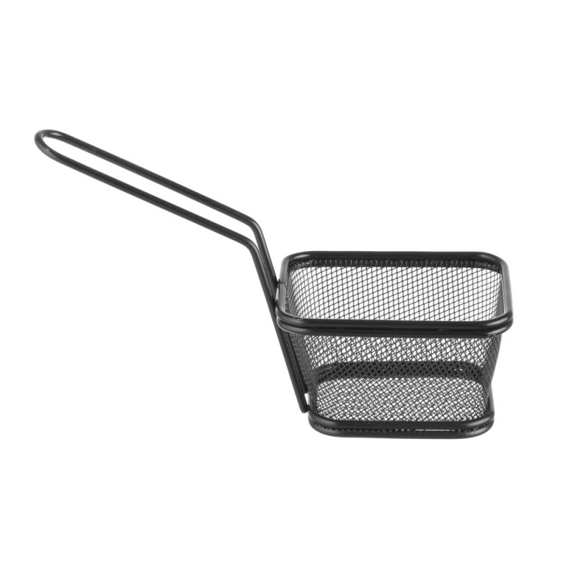 Miniature Black French Fries Basket - 105 x 90 mm Miniature Black French Fries Basket - 105 x 90 mm