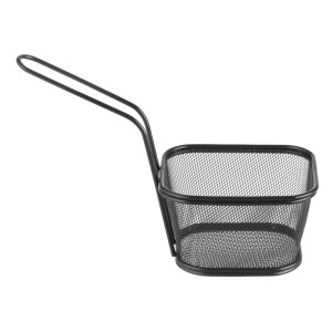 Košarica za mini čips črna - 130 x 115 mm
