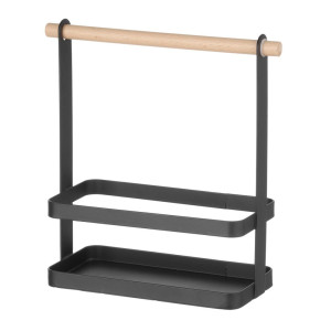 Nosilec za pribor na mizi črne barve - 230 x 100 mm