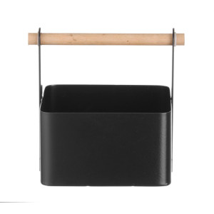 Nosilec za pribor na mizi črne barve - 170 x 130 mm