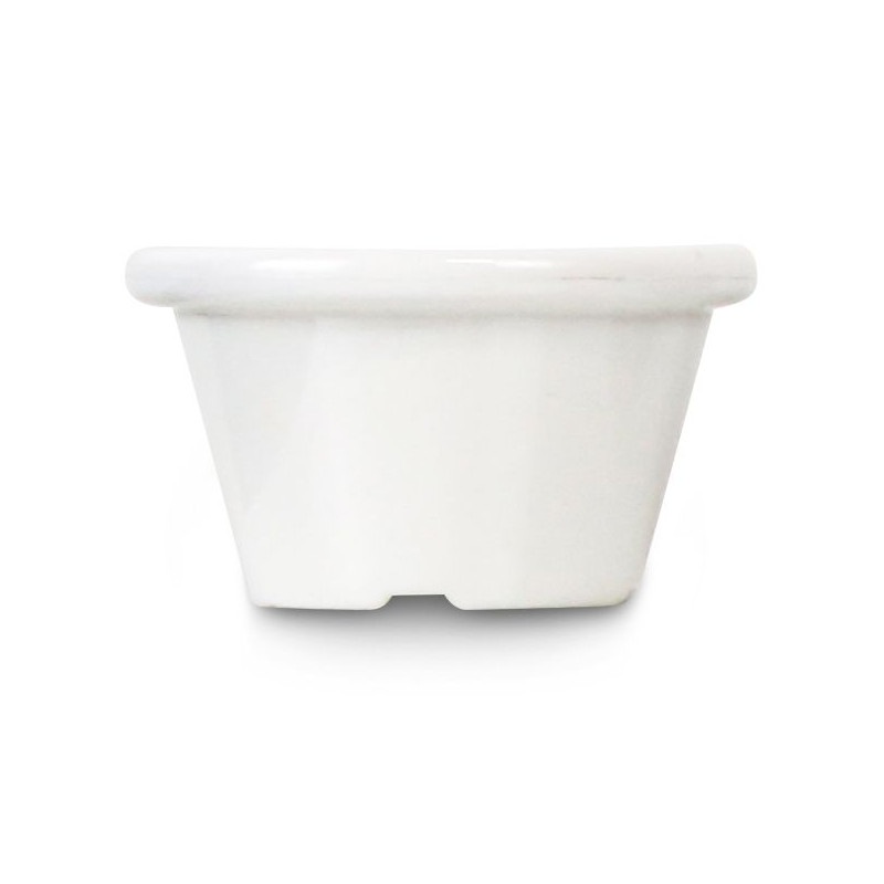Ramequins barve slonovine iz plastike - komplet 12 Ramequins barve slonovine iz plastike - komplet 12