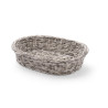 Košara za kruh ovalne oblike siva - 320 x 230 mm