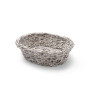 Ovalna košara za kruh - siva - 250 x 190 mm