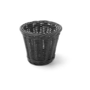 Košarica za prigrizke črna - premer 130 mm