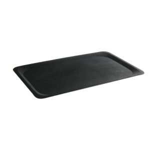 Pravokotni pladenj iz steklenih vlaken - črna - 280 x 200 mm - HENDI