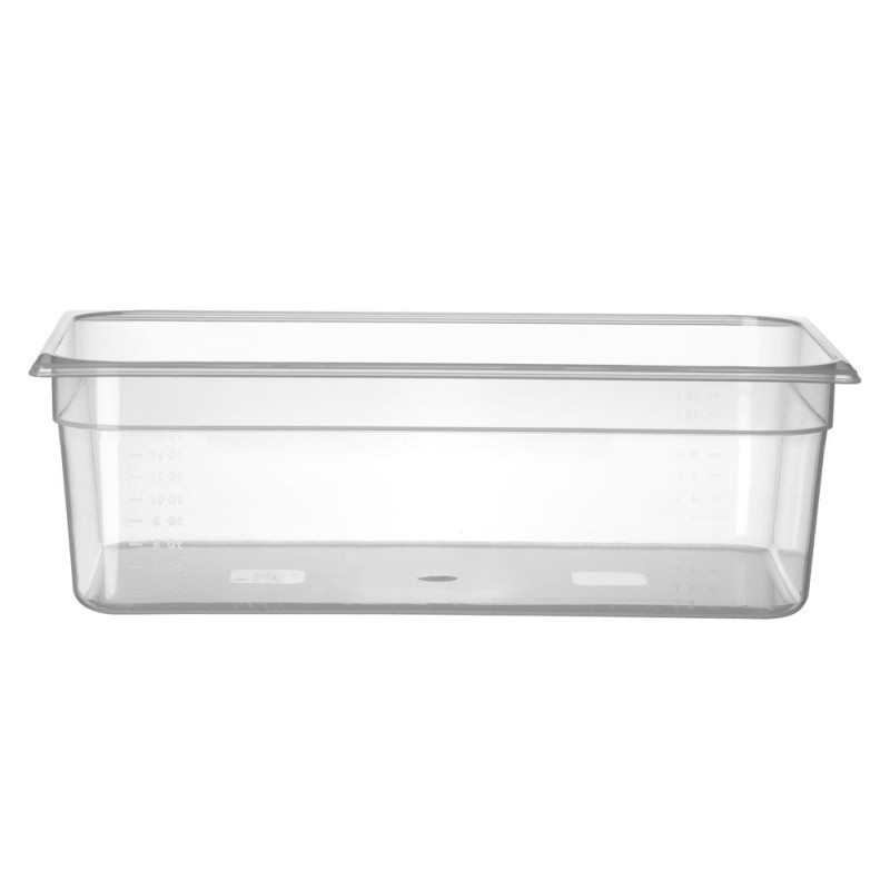 Bak gastronorm polipropilen GN 1/1 z merilno lestvico - 21 L - P 150 mm Bak gastronorm polipropilen GN 1/1 z merilno lestvico - 21 L - P 150 mm