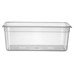 Bak gastronorm polipropilen GN 1/1 z merilno lestvico - 28 L - V 200 mm