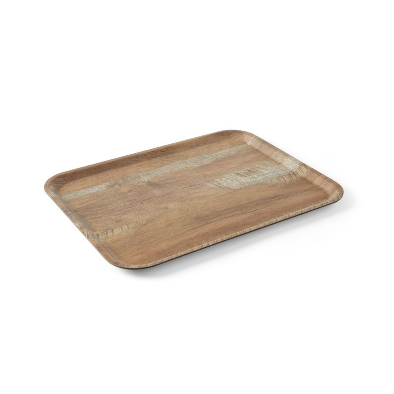 Pladen za serviranje iz melamina z lesnim potiskom - 530 x 370 mm Pladen za serviranje iz melamina z lesnim potiskom - 530 x 370 mm
