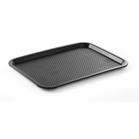 Pravokotni pladenj za hitro prehrano črne barve - 415 x 305 mm