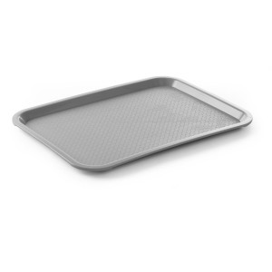 Pravokotni pladenj za hitro prehrano - srednji 415 x 305 mm - siv