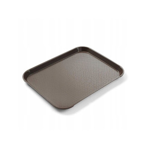 Pravokotni pladenj za hitro prehrano - majhna velikost 265 x 345 mm - rjava