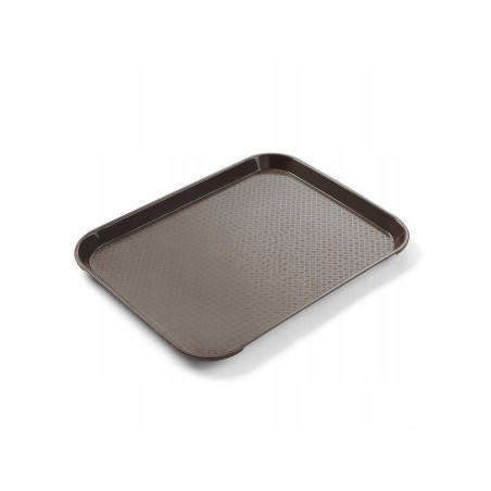 Pravokotni pladenj za hitro prehrano - majhna velikost 265 x 345 mm - rjava