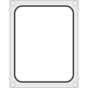 Matrika za ročno tesnilno napravo - 227 x 178 mm - Hendi